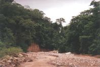 The brown river inside Calilegua